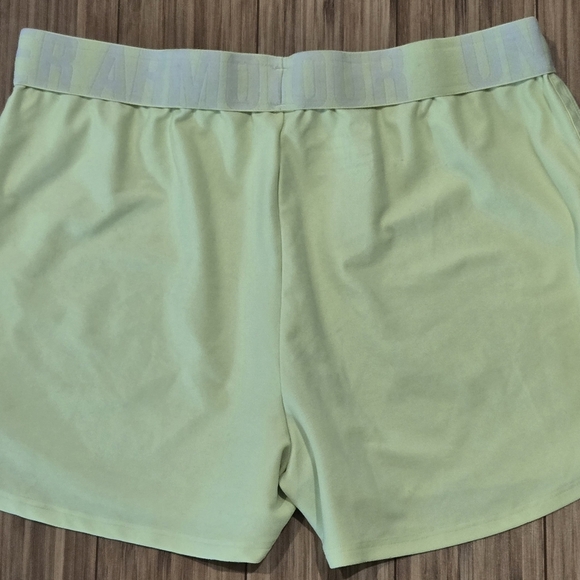 Under Armour Women's Lime Green Shorts - Picture 5 of 5